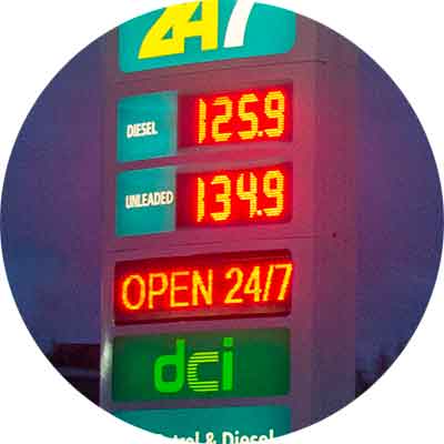 Great Gas Petrol/Gas Price Sign