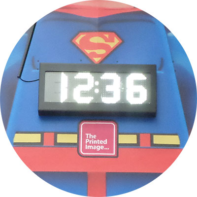 Timeline LED Time Clock Display